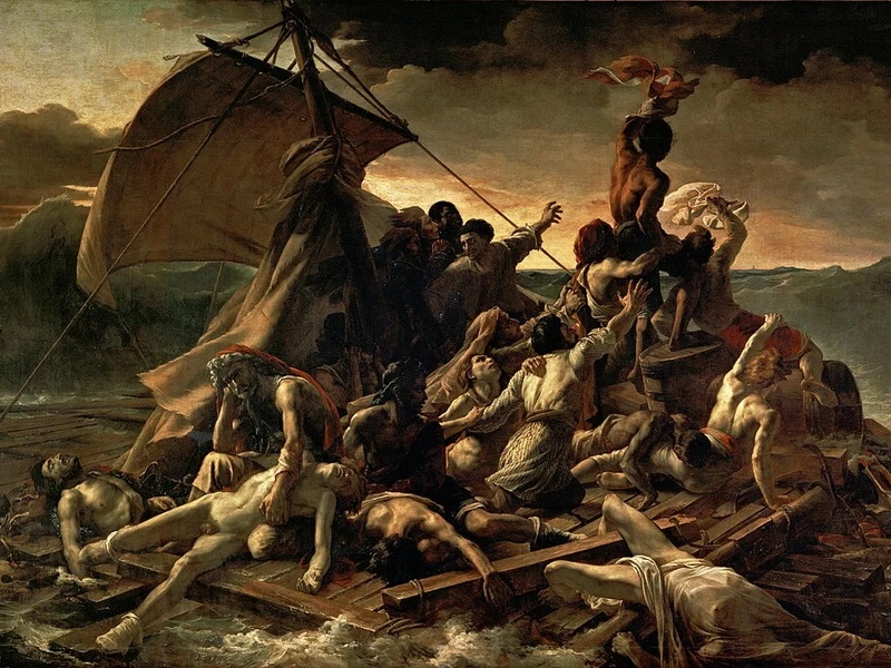 1791-Jean-Louis André Théodore Géricault - La zattera della Medusa, 1818-1819 - Parigi, Museo del Louvre